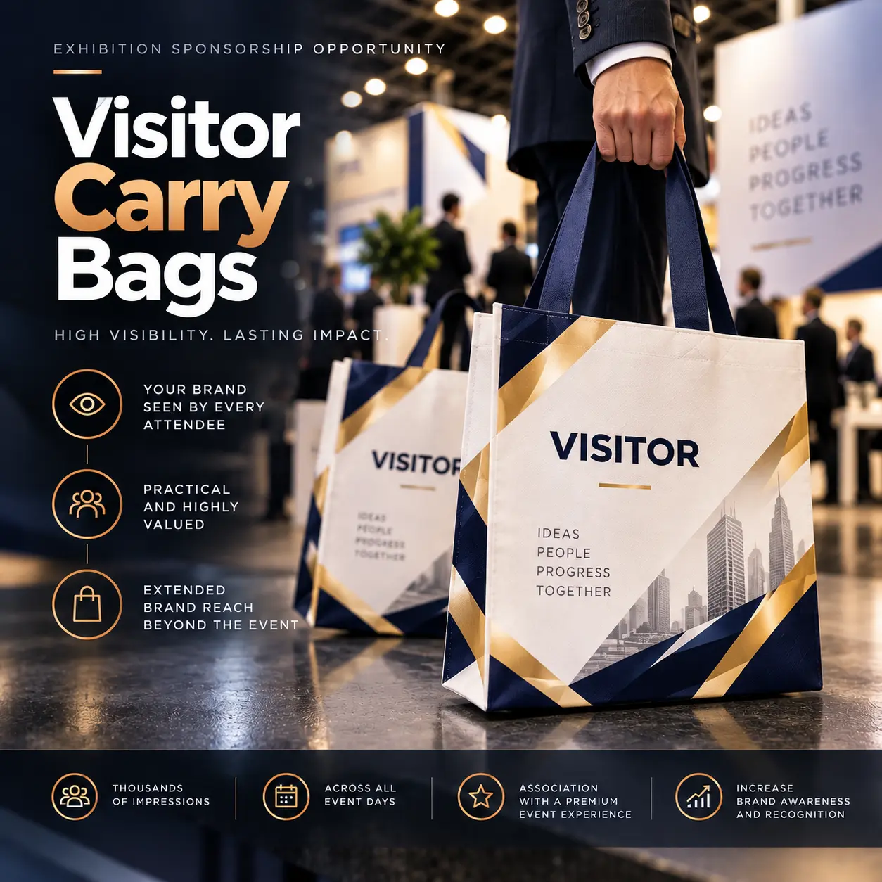 Visitor Carry Bags sponsorship artwork